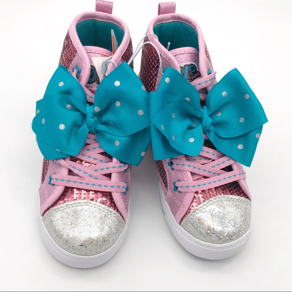 NWT! Nickelodeon JoJo Silva Sequin High Top Shoes 12 - Picture 3 of 4